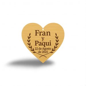 Llavero personalizado en madera