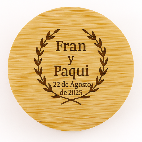 Abridor de madera con grabado láser - Imagen 2