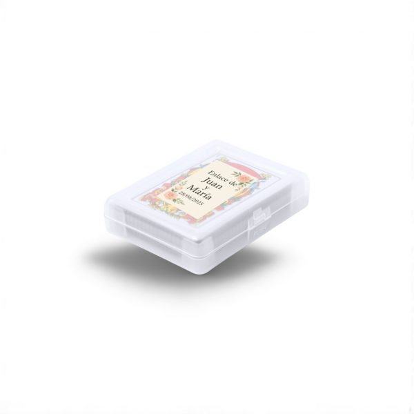 Baraja de cartas españolas con funda personalizada